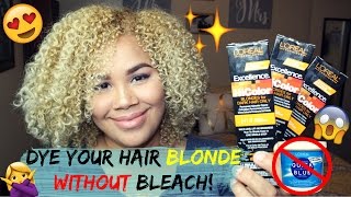 How to dye your hair blonde WITHOUT bleach  Naturally Sade [upl. by Oirretna]