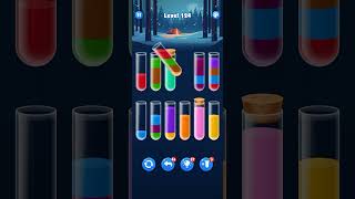 Water sort level 124 Solution gaming watersort watersortpuzzle gameshorts shorts bigfishgames [upl. by Oivlis941]