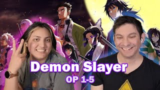 Demon Slayer Openings 15 Reaction [upl. by Niraj]