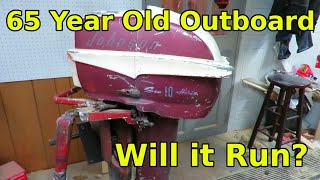 1950s Johnson Outboard Will it run [upl. by Anelet817]