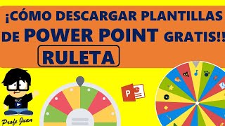 COMO DESCARGAR PLANTILLAS DE RULETAS EN POWER POINTGRATIS [upl. by Lesab]