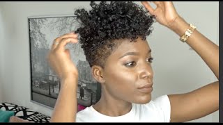 MY CURLY HAIR ROUTINE  TAPERED CUT  ABIS HAIR NL [upl. by Nalda]