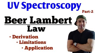 Beer Lambert law Derivation of Beer Lambert law Limitations Application UV SPECTROSCOPY [upl. by Rehoptsirhc757]