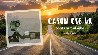 fast cason cs6 4k sports action camera on road videoroadtrip video vairal casonyoutube [upl. by Arabella]