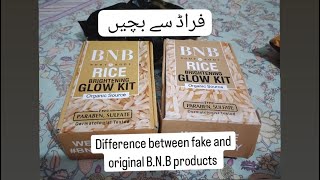 BNB rice Glow kit reviews bnb rice kit original and fake products in Marketbnb honest reviews [upl. by Salter]