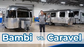 2021 Airstream Bambi vs Caravel  Comparison Video [upl. by Anderegg]