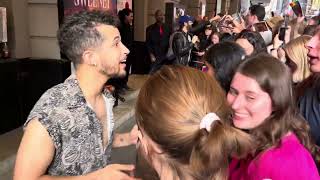 Jordan Fisher’s final Sweeney Todd bows and stage door [upl. by Vetter]