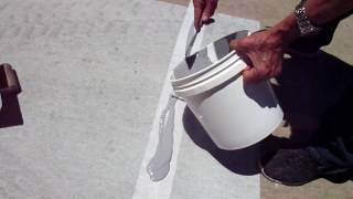 How to install PolyTuff Super Seal Tape Over Concrete [upl. by Gnidleif]