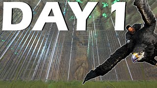 Playing a Fibercraft Day 1 This Happened  Ark PvP [upl. by Cattier]