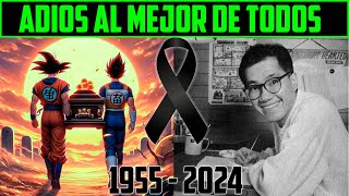 FALLECE EL CREADOR DEL MEJOR ANIME DEL MUNDO  ADIÓS AKIRA TORIYAMA [upl. by Akerdna]