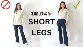 How to wear flare jeans if you have short legs like me [upl. by Abigael]