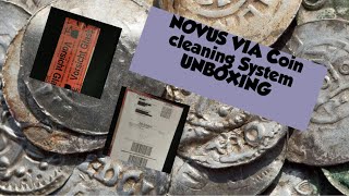 NOVUS VIA Coin cleaning System UNBOXING Sogar der German Treasure Hunter und Zim nutzen es coin [upl. by Neirol80]