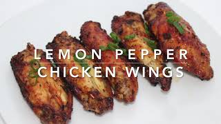 Quick and Easy Chicken Wings  Lemon Pepper in air fryer [upl. by Lou]