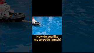 My RC torpedo launch scalerc rcboat torpedo rcships [upl. by Ailimat]