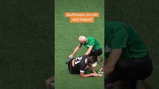 🫣Blessure mooie reactie supporters 🧡🤍 voetbal injury viral viralvideo satisfying fyp [upl. by Aicittel]