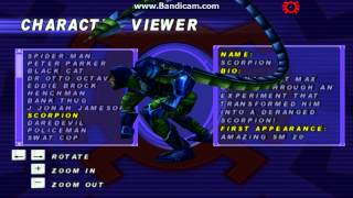 Spiderman 2000 Character Viewer [upl. by Landis]