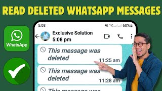 How to Read Deleted Messages On WhatsApp Without Any App 2024  Recover Whatsapp deleted messages [upl. by Locke]