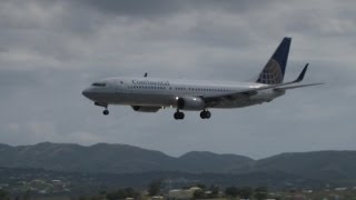 SMOOTH UNITED Airlines 848 Landing in Antigua from Newark Liberty 720p HD [upl. by Jamima659]