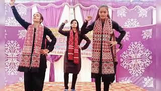 Folk song 🎵 Jiye SINDH Jiye 🎵 school performance [upl. by Fogg]