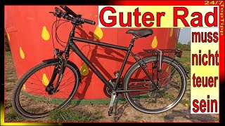 Herren City Trekking Touren Fahrrad ✔ Shimano  Continental  Wittkop  Vorstellung Review Zubehör [upl. by Naehgem25]