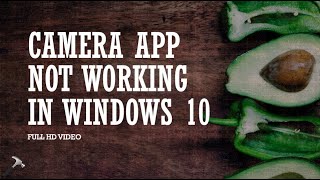 FIX Camera Not Working In Windows 10 [upl. by Atinreb]