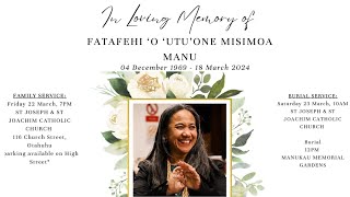 Misa Apo Fakafetai In Loving Memory of FATAFEHI O UTUONE MISIMOA MANU [upl. by Bunting922]