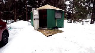 Algonquin trip in Winter yurt camping [upl. by Buff62]