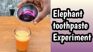 Elephant toothpaste Experiment shortvideo shorts [upl. by Yolande]