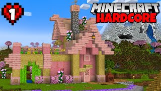 STARTING OVER in Hardcore Minecraft Episode 1 [upl. by Anital714]