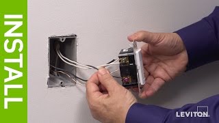 How to Install the IPHS5 Humidity Sensor amp Fan Control  Leviton [upl. by Mafalda]