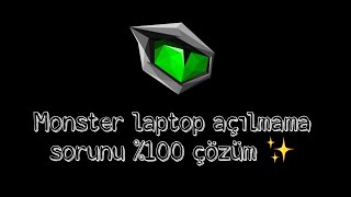 Monster laptop açılmıyor mu  👇 [upl. by Gertie]