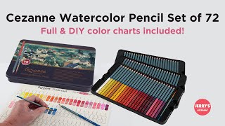 Cezanne Watercolor Pencil Set of 72 includes Color Charts [upl. by Aray]