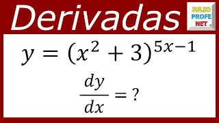 DERIVACIÓN LOGARÍTMICA  Ejercicio 1 [upl. by Sucrad]