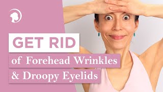 Try This Exercise to Get Rid of Forehead Wrinkles and Droopy Eyelids [upl. by Sedicla]