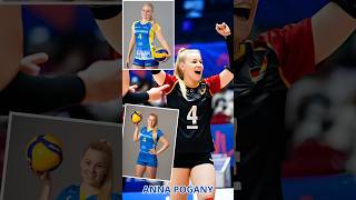 Beautiful ❤️ Female Volleyball Player Anna Pogany beautiful volleyballplayer sportgirl [upl. by Enyak115]