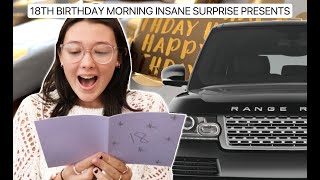 ISABELLES 18TH BIRTHDAY MORNING OPENING PRESENTS 🚘😱🎂✨ [upl. by Ellenad]