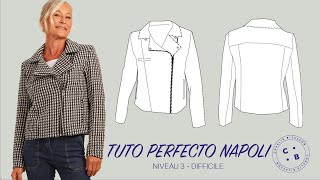 Napoli le tutoriel couture du perfecto Napoli [upl. by Auburn]