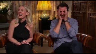 AnneMarie Duff amp Claes Bang discuss Bad Sisters the word quotMammyquot amp the funniest scene to film [upl. by Ahcim]