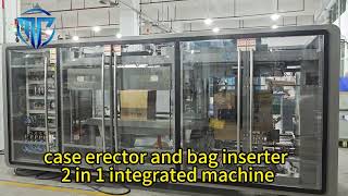 case erector and bag inserter 2 in 1 integrated machine Packaging Machine Manufacturers [upl. by Ahsiuqram]