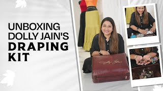 Saree Draping Kit amp Essential Item  What’s inside Dolly Jain’s Draping Kit [upl. by Vladamir]