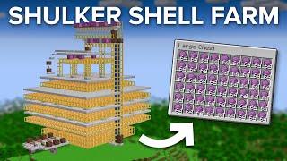 Minecraft Scaffolding Shulker Shell Farm  1400 Per Hour [upl. by Auot13]