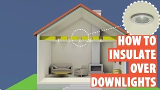 How to fit downlight covers insulationdownlights recessed lights [upl. by Eiramlatsyrc]