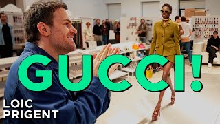 BACKSTAGE AT GUCCI SABATO DE SARNO EXPLAINS HIS VISION By Loïc Prigent [upl. by Animor89]