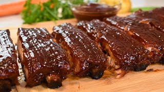 How To Make The Best BBQ Ribs in the Oven  Easy Oven Baked Ribs [upl. by Ardna]