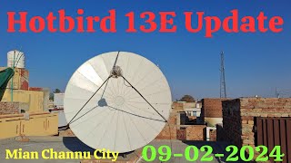 Hotbird 13E Channel Update on 7Feet Dish Antenna 09022024 [upl. by Zebedee726]