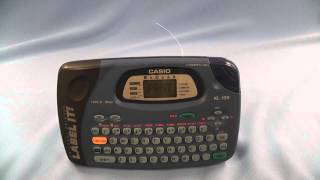 How to use a CASIO KL100 label maker [upl. by Nnaerb168]