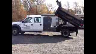 2005 F550 4x4 Crew Cab Dump with L Pac toolbox [upl. by Kitarp523]