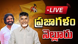 LIVE Chandrababu Naidu Prajagalam At Nellore  Pawan Kalyan  AP Elections 2024  YS Jagan  WWT [upl. by Arodaeht]