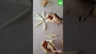 Diy corn husk flower 🌽🌽cornflower shortsyoutube viralshort diyideas [upl. by Uni]