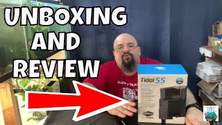 Seachem Tidal 55 Unboxing and Review The Best Hang on Back Filter [upl. by Lauralee]